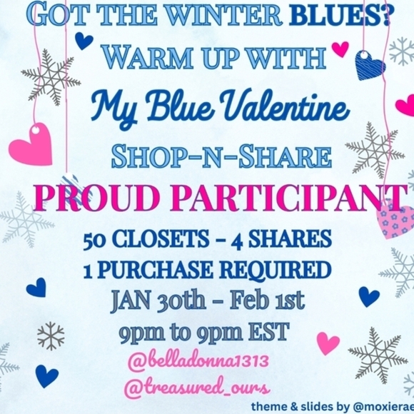 #35 PROUD PARTICIPANT Blue Valentine Shop-n-Share Flyer